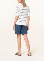 TOMMY HILFIGER Pullover mit 3/4-Arm, Farbe: DUNKELBLAU/ ECRU (Bild 1)
