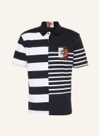 TOMMY HILFIGER Jersey-Poloshirt Casual Fit, Farbe: DUNKELBLAU/ WEISS (Bild 1)