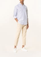STROKESMAN'S Hemd Modern Fit mit Leinen, Farbe: HELLBLAU/ DUNKELBRAUN/ BEIGE (Bild 1)