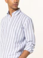 STROKESMAN'S Hemd Modern Fit mit Leinen, Farbe: HELLBLAU/ DUNKELBRAUN/ BEIGE (Bild 1)