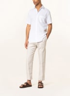 STROKESMAN'S Kurzarmhemd Modern Fit mit Leinen, Farbe: WEISS (Bild 1)