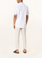 STROKESMAN'S Kurzarmhemd Modern Fit mit Leinen, Farbe: WEISS (Bild 1)