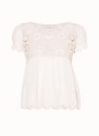 GUESS Blouse-style shirt NANCY in mixed materials , Color: CREAM (Image 1)