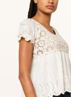 GUESS Blouse-style shirt NANCY in mixed materials , Color: CREAM (Image 1)