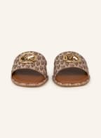 MICHAEL KORS Pantoletten HAYWORTH , Farbe: 230 LUGGAGE (Bild 1)