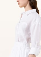 darling harbour Shirt blouse made of linen, Color: WHITE (Image 1)
