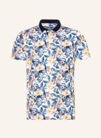 RAGMAN Piqué-Poloshirt, Farbe: WEISS/ DUNKELBLAU/ DUNKELGELB (Bild 1)