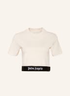 Palm Angels Cropped shirt, Color: ECRU (Image 1)
