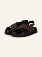 LÄST Sandalen DIANA, Farbe: SCHWARZ/ DUNKELBRAUN (Bild 1)