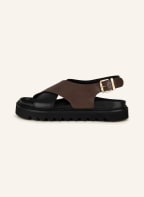 LÄST Sandalen DIANA, Farbe: SCHWARZ/ DUNKELBRAUN (Bild 1)