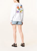 Off-White Sweatshirt mit Stickereien, Farbe: WEISS (Bild 1)
