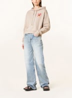 Off-White Hoodie mit Stickereien, Farbe: BEIGE (Bild 1)