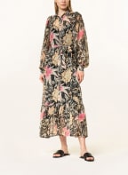 summum woman Hemdblusenkleid, Farbe: SCHWARZ/ CREME/ PINK (Bild 1)