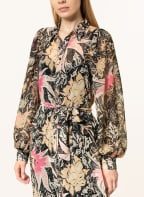 summum woman Hemdblusenkleid, Farbe: SCHWARZ/ CREME/ PINK (Bild 1)
