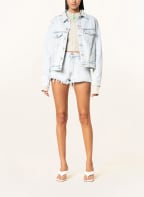 Off-White Jeansshorts, Farbe: 4001 LIGHT BLUE/WHITE (Bild 1)
