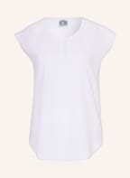 Hammerschmid T-Shirt JANA im Materialmix, Farbe: WEISS (Bild 1)