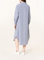 MAERZ MUENCHEN Hemdblusenkleid, Farbe: DUNKELBLAU/ WEISS (Bild 1)