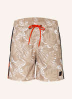 FIRE+ICE Badeshorts SILVO, Farbe: BEIGE/ WEISS/ ORANGE (Bild 1)