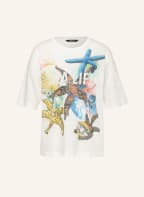 Princess GOES HOLLYWOOD T-Shirt aus Leinen mit Pailletten, Farbe: CREME/ HELLBLAU/ LACHS (Bild 1)