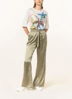 Princess GOES HOLLYWOOD T-Shirt aus Leinen mit Pailletten, Farbe: CREME/ HELLBLAU/ LACHS (Bild 1)