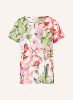 ZAÍDA T-Shirt aus Leinen, Farbe: WEISS/ GRÜN/ LILA (Bild 1)