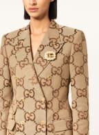 GUCCI Brosche GG MARMONT, Farbe: WEISS/ GOLD (Bild 1)