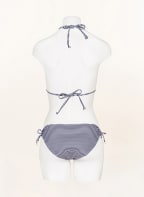 Hot Stuff Basic-Bikini-Hose STRIPES, Farbe: DUNKELBLAU/ WEISS (Bild 1)