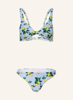Hot Stuff Bralette-Bikini , Farbe: WEISS/ HELLBLAU/ GELB (Bild 1)