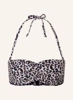 Hot Stuff Bandeau-Bikini-Top LEO , Farbe: CREME/ BEIGE/ SCHWARZ (Bild 1)