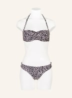Hot Stuff Bandeau-Bikini-Top LEO , Farbe: CREME/ BEIGE/ SCHWARZ (Bild 1)