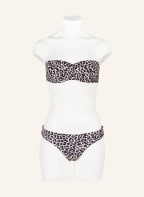 Hot Stuff Bandeau-Bikini-Top LEO , Farbe: CREME/ BEIGE/ SCHWARZ (Bild 1)