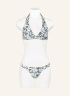 Hot Stuff Halter neck bikini SILHOUETTE , Color: OLIVE/ WHITE (Image 1)