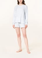 P.J.Salvage Lounge shirt, Color: WHITE/ LIGHT BLUE (Image 1)