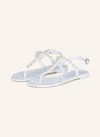 STUART WEITZMAN Zehentrenner GOLDIE JELLY mit Perlen, Farbe: WEISS (Bild 1)