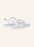 STUART WEITZMAN Zehentrenner GOLDIE JELLY mit Perlen, Farbe: WEISS (Bild 1)