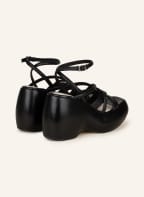ELVIO ZANON Wedges, Farbe: SCHWARZ (Bild 1)