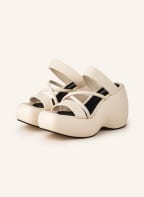 ELVIO ZANON Plateau-Pantoletten , Farbe: CREME (Bild 1)
