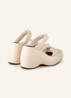 ELVIO ZANON Plateau-Pantoletten , Farbe: CREME (Bild 1)