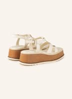 ELVIO ZANON Plateau-Sandalen, Farbe: ECRU/ BEIGE (Bild 1)