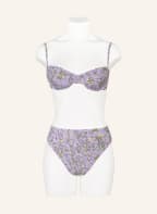 TORY BURCH High-waist bikini bottoms GARDEN MEDALLION, Color: LIGHT PURPLE/ OLIVE/ NUDE (Image 1)