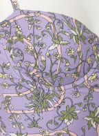 TORY BURCH Bügel-Badeanzug GARDEN MEDALLION, Farbe: LILA/ GRÜN/ GELB (Bild 1)