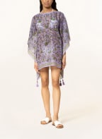 TORY BURCH Kaftan GARDEN MEDALLION with silk , Color: PURPLE/ GREEN/ ROSE (Image 1)