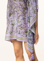 TORY BURCH Kaftan GARDEN MEDALLION with silk , Color: PURPLE/ GREEN/ ROSE (Image 1)