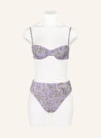 TORY BURCH Underwired bikini top GARDEN MEDALLION, Color: PURPLE/ GREEN/ NUDE (Image 1)