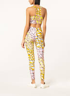 EMILIO PUCCI Cropped-Top, Farbe: SCHWARZ/ DUNKELGELB/ HELLROSA (Bild 1)