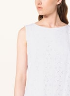 Betty Barclay Dress with broderie anglaise, Color: WHITE (Image 1)