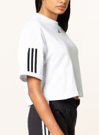 adidas Cropped-Shirt HYPERGLAM BOXY, Farbe: WEISS (Bild 1)