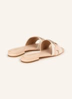 LAUREN RALPH LAUREN Slides, Color: ROSE/ CREAM (Image 1)