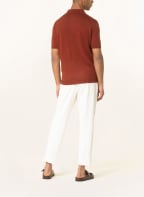 ETERNA 1863 Strick-Poloshirt Casual Fit aus Leinen, Farbe: DUNKELROT (Bild 1)