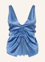 Nanushka Satintop KLARA, Farbe: BLAU (Bild 1)
